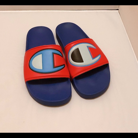 red champion slides mens